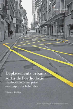 Déplacements urbains: sortir de l'orthodoxie