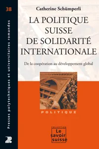 La politique suisse de solidarité internationale_cover