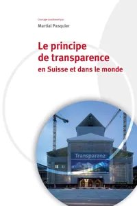 Le principe de transparence_cover