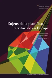 Enjeux de la planification territoriale en Europe_cover