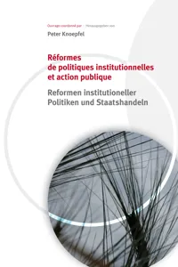 Réformes de politiques institutionnelles et action publique_cover