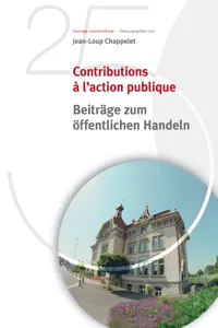 Contributions à l'action publique / Beiträge zum öffentlichen Handeln_cover