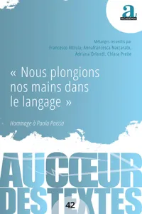 « Nous plongions nos mains dans le langage »_cover