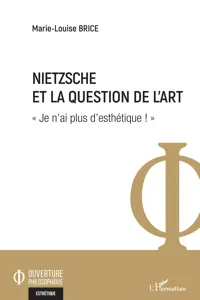 Nietzsche et la question de l'art_cover