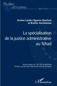 La spécialisation de la justice administrative au Tchad_cover