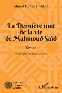 La dernière nuit de la vie de Mahmoud Saïd_cover