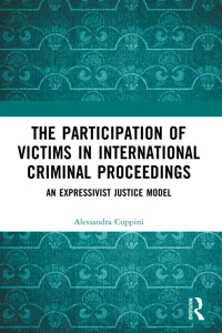 The Participation of Victims in International Criminal Proceedings_cover