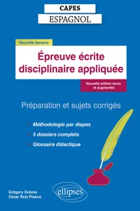 CAPES Espagnol - Epreuve écrite disciplinaire appliquée_cover