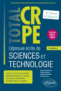 Réussir l'épreuve écrite de sciences et technologie - CRPE - Concours 2023-2024 - 2e édition_cover