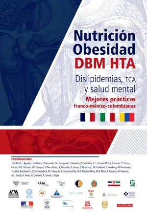 Nutrición, obesidad,  DBM, HTA, dislipidemias, TCA y salud mental