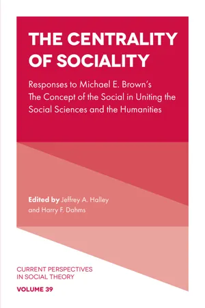 The Centrality of Sociality