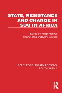 State, Resistance and Change in South Africa_cover