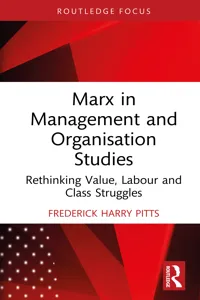 Marx in Management and Organisation Studies_cover