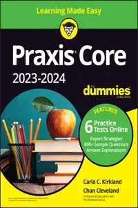 Praxis Core 2023-2024 For Dummies with Online Practice_cover