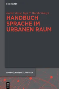 Handbuch Sprache im urbanen Raum Handbook of Language in Urban Space_cover