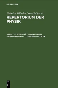 Electricität, Magnetismus, Erdmagnetismus, Literatur der Optik_cover