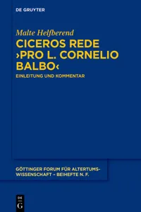 Ciceros Rede ›Pro L. Cornelio Balbo‹_cover
