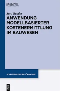 Anwendung modellbasierter Kostenermittlung im Bauwesen_cover