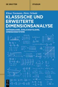 Klassische und erweiterte Dimensionsanalyse_cover