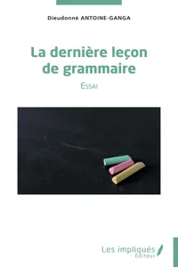 La dernière leçon de grammaire_cover