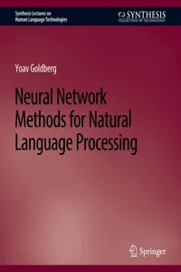 Neural Network Methods for Natural Language Processing_cover