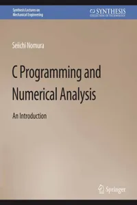 C Programming and Numerical Analysis_cover