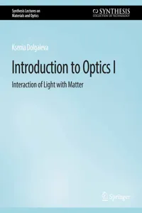 Introduction to Optics I_cover