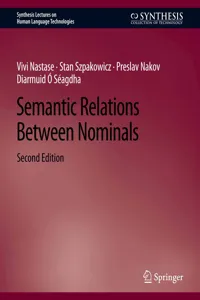 Semantic Relations Between Nominals, Second Edition_cover