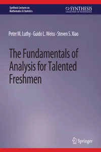 The Fundamentals of Analysis for Talented Freshmen_cover