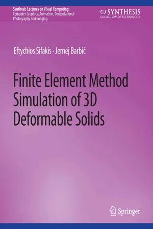 Finite Element Method Simulation of 3D Deformable Solids