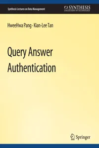 Query Answer Authentication_cover