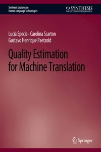 Quality Estimation for Machine Translation_cover
