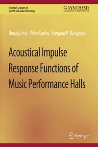 Acoustical Impulse Response Functions of Music Performance Halls_cover