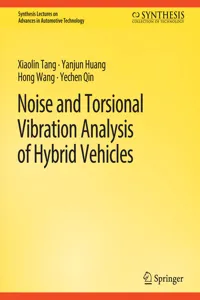 Noise and Torsional Vibration Analysis of Hybrid Vehicles_cover
