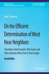 On the Efficient Determination of Most Near Neighbors_cover