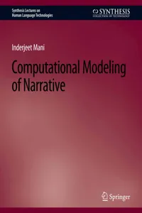 Computational Modeling of Narrative_cover