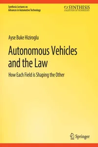 Autonomous Vehicles and the Law_cover