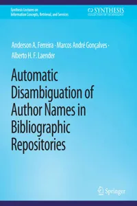 Automatic Disambiguation of Author Names in Bibliographic Repositories_cover