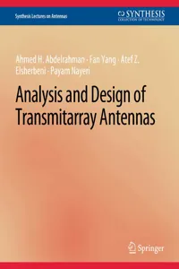 Analysis and Design of Transmitarray Antennas_cover
