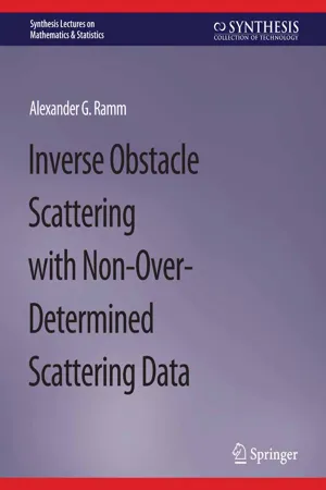 Inverse Obstacle Scattering with Non-Over-Determined Scattering Data