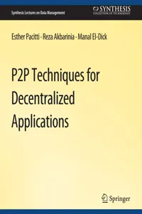 P2P Techniques for Decentralized Applications_cover