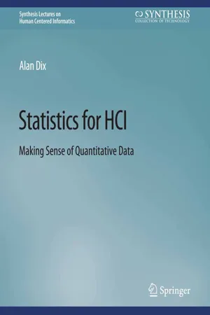 Statistics for HCI