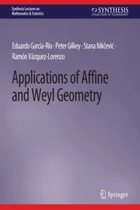 Applications of Affine and Weyl Geometry_cover