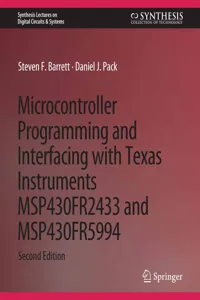Microcontroller Programming and Interfacing with Texas Instruments MSP430FR2433 and MSP430FR5994_cover