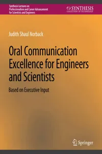 Oral Communication Excellence for Engineers and Scientists_cover