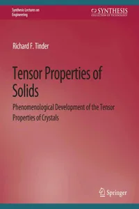 Tensor Properties of Solids, Part One_cover
