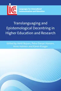 Translanguaging and Epistemological Decentring in Higher Education and Research_cover