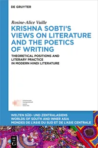 Krishna Sobti's Views on Literature and the Poetics of Writing_cover