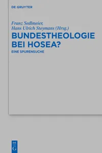 Bundestheologie bei Hosea?_cover
