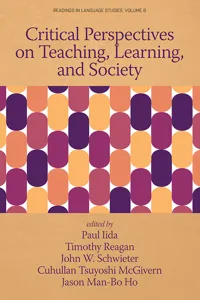 Critical Perspectives on Teaching, Learning, and Society_cover